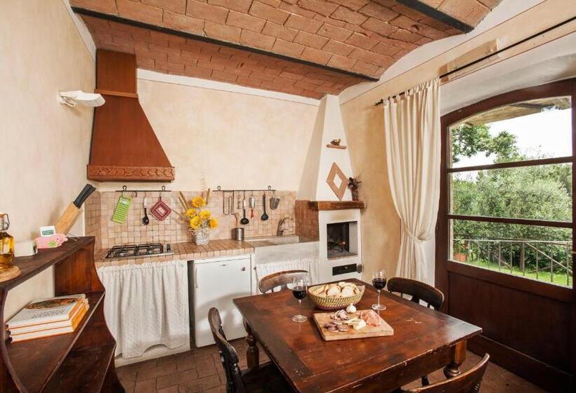 带1个卧室带花园景观的公寓, Agriturismo La Provenca