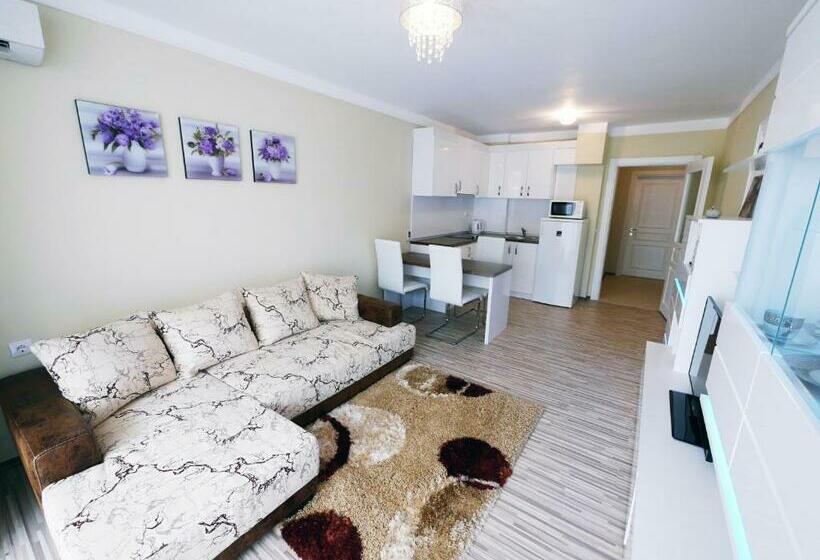 패밀리 룸 측면 바다 전망, Apart Hotel Stamopolu Lux с изглед към морето