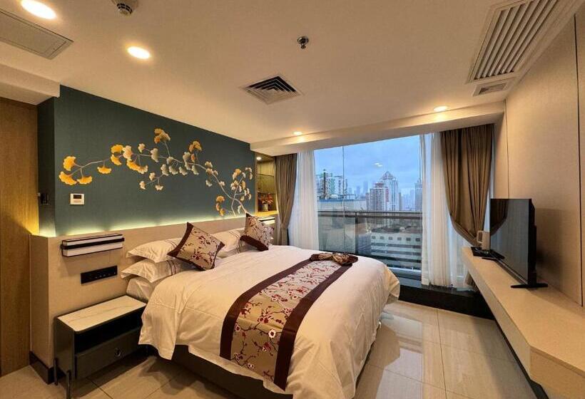 Номер Стандарт, Yixuan Yasi Apartment Free Shuttle During The Canton Fari
