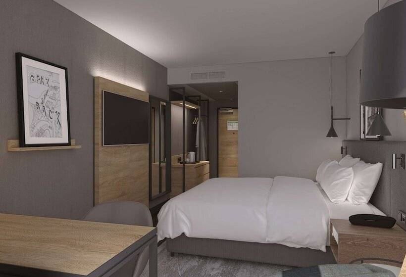 Interiört Standardrum, Radisson Hotel Graz