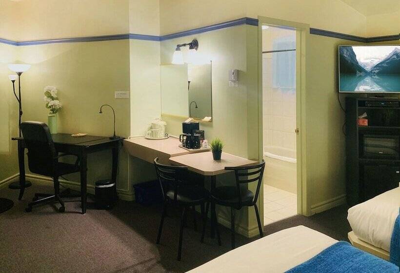חדר סטנדרט שתי מיטות זוגיות, Motel La Cheminée