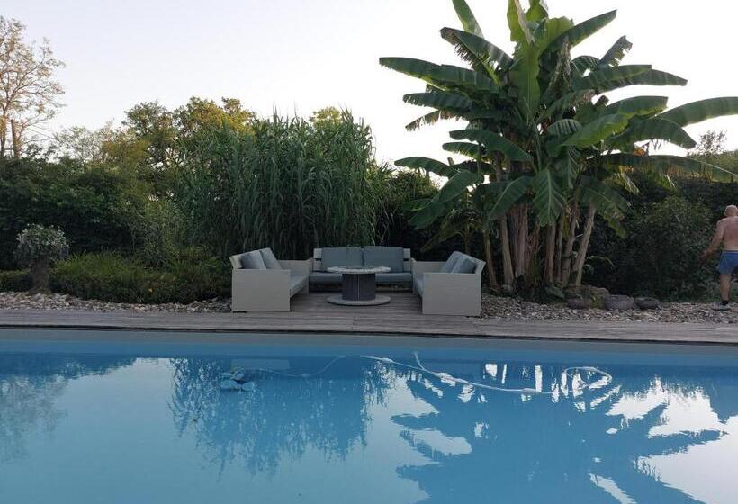 Люкс Кровать Кинг, Cocon De Verdure Avec Piscine Chambre Lit King Size 2m