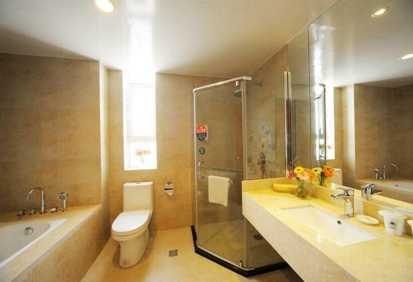 디럭스 룸, Greentree Inn Shanghai West Huaxia Road Metro Station Express