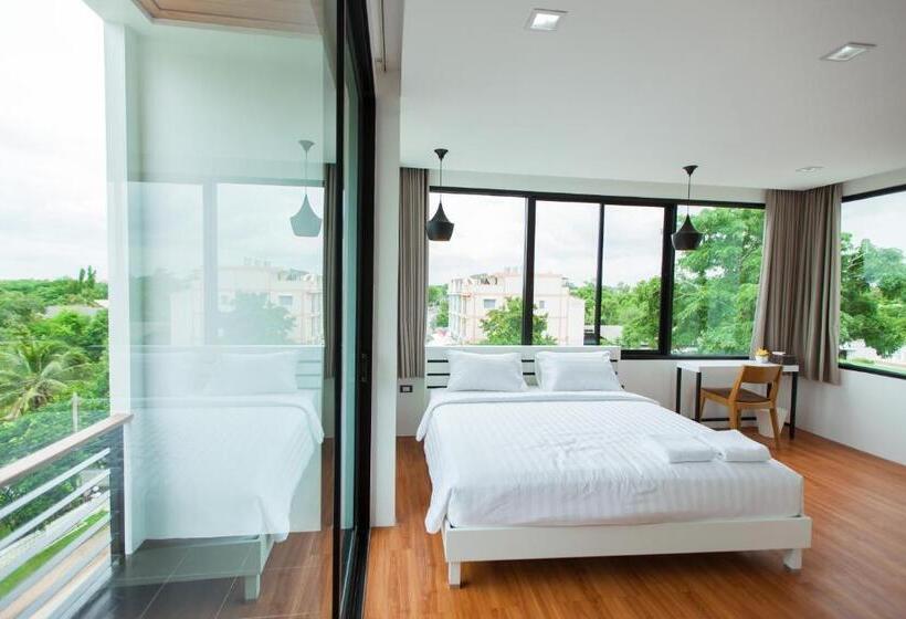 디럭스 룸 킹사이즈 침대, Thamm Residence