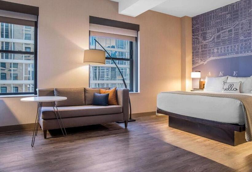스탠다드 룸 킹사이즈 침대, Cambria Hotel Chicago Loop   Theatre District