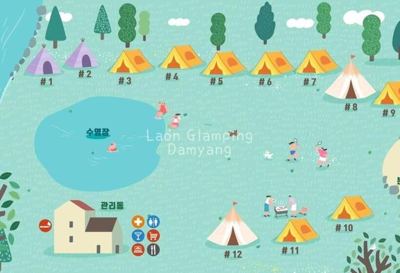 Четырехместный Номер Стандарт, Damyang Raon Glamping
