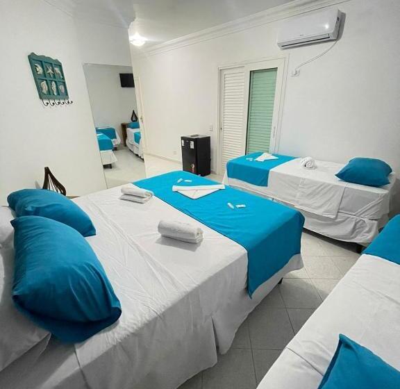 4인용 스탠다드 룸, Bene Beach   Pousada Guarujá