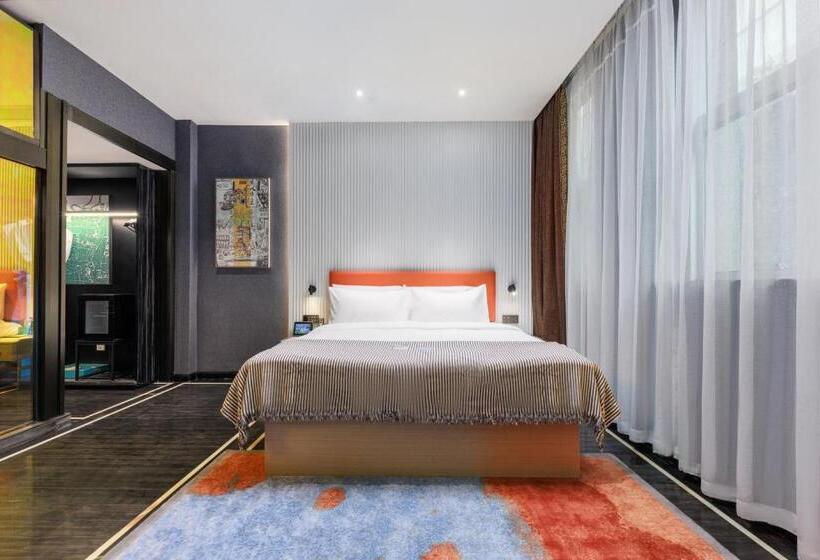 اتاق استاندارد با تخت دو نفره بزرگ, Citynote Hotel   Guangzhou Donghu Metro Station Pearl River Night Tour Dashatou Pier Shop