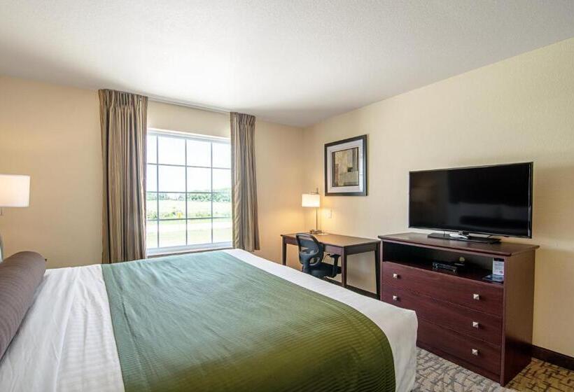身障者適用キングサイズベッドルーム, Cobblestone Hotel & Suites   Paxton