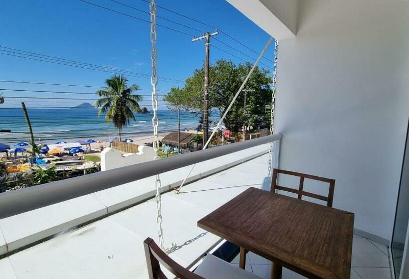 스탠다드 발코니 룸 바다 전망, Juquei Frente Ao Mar Hotel Pousada