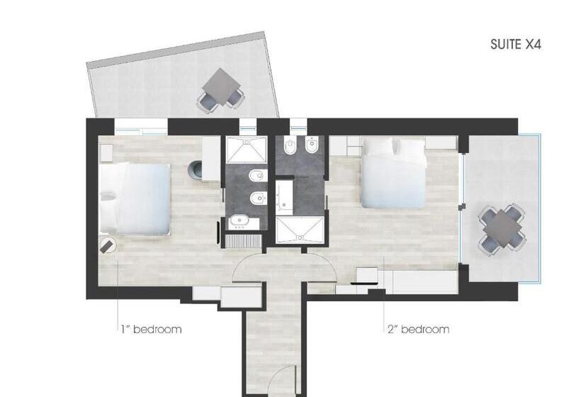 Люкс 2 Спальни, Hesperia Hotel & Residence