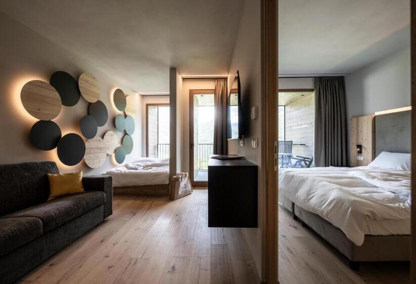 小型套房带阳台, Das Mühlwald   Quality Time Family Resort