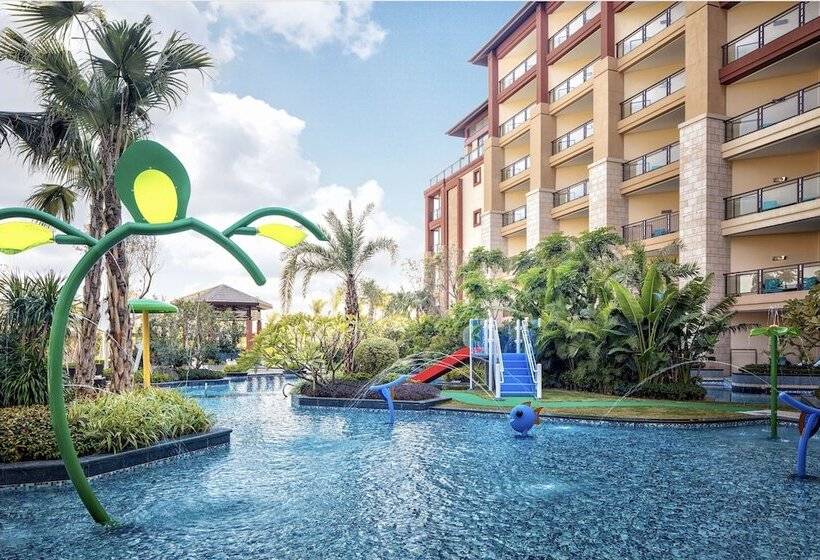 스탠다드 룸 더블침대 측면 바다 전망, Xiamen Marriott Hotel & Conference Centre