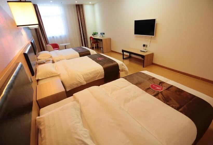اتاق استاندارد سه نفره, Thank Inn Chain Hotel Ningxia Yinchuan Xixia District Tongxin Road