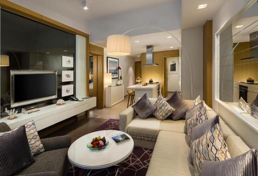 带2个卧室带海景的公寓, Beach Rotana Residences