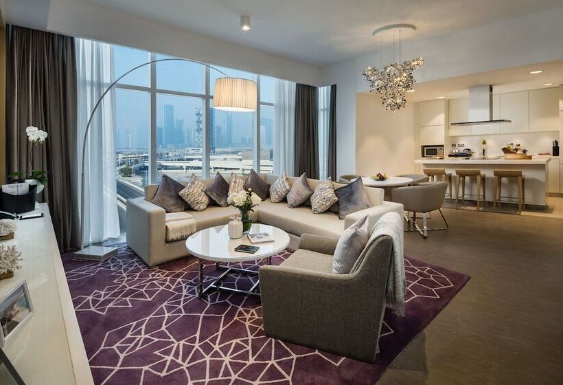 带1个卧室的带海景的公寓, Beach Rotana Residences