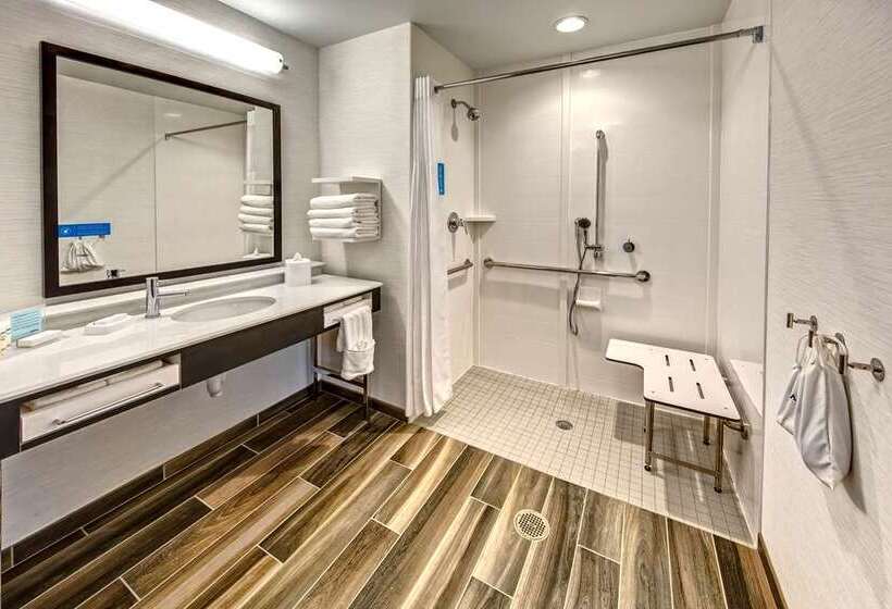 장애인을 위한 킹사이즈 침대 스탠다드 룸, Hampton Inn Acworth