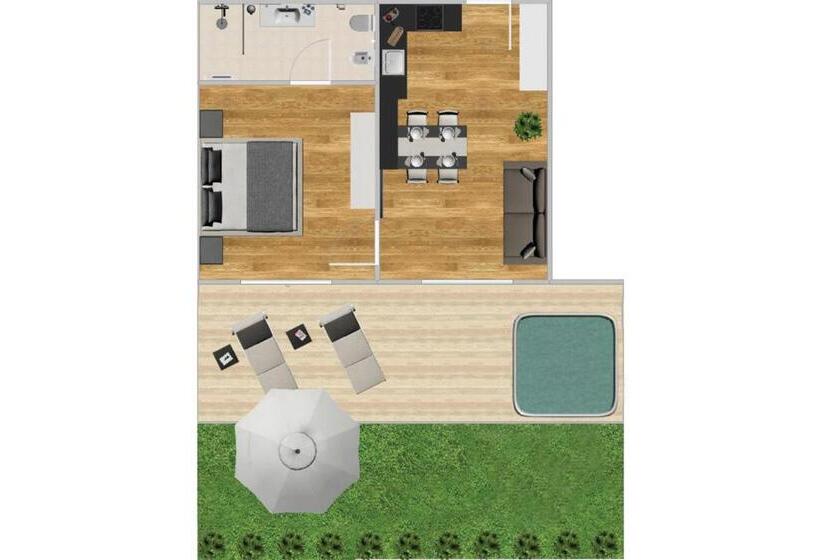 آپارتمان لوکس 1 خوابه, K1 Mountain Chalet   Luxury Apartements