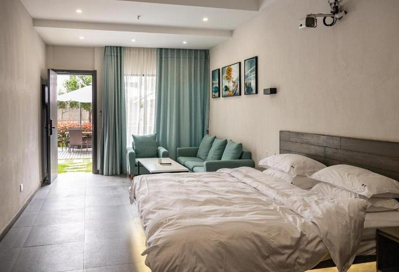 Номер Superior Кровать Кинг, Tingjian Musu Private Soup Design Homestay   South Gate Of Wuzhen Xizha Scenic Area
