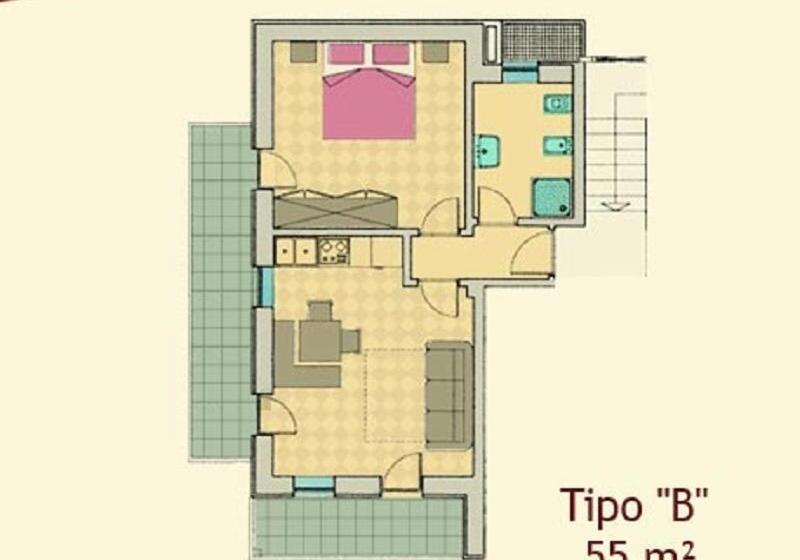 Апартаменты 1 Спальня, Alpenroyal Arabba