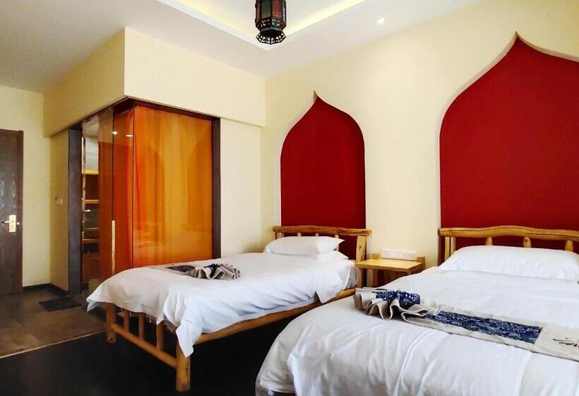 标准房带园景, Dunhuang Jinshe Times Inn