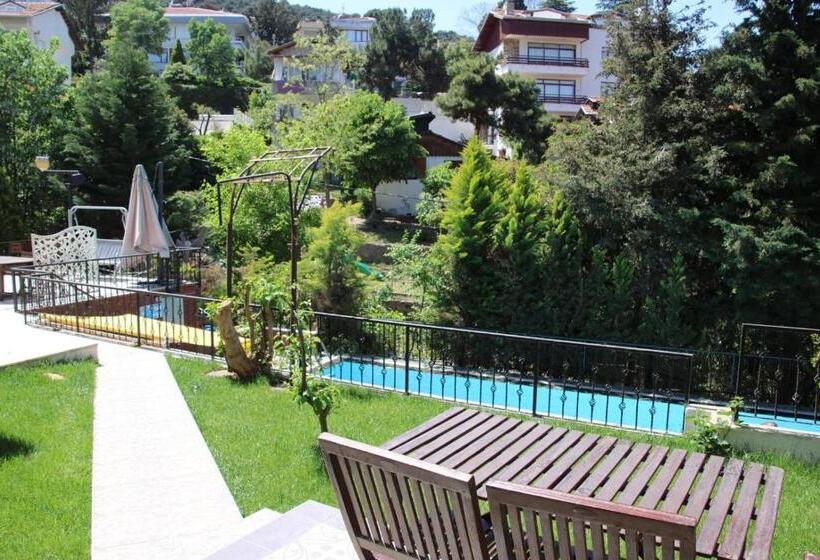 带1个卧室带花园景观的公寓, Büyükada Apart Hotel   Karadağ Apart