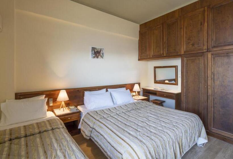 اتاق استاندارد سه تخته با چشم‌انداز, Domotel Anemolia Mountain Resort