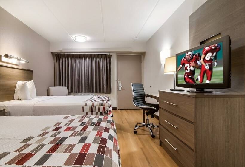 Номер Стандарт 2 Двуспальные Кровати, Red Roof Inn Durham  Duke Univ Medical Center
