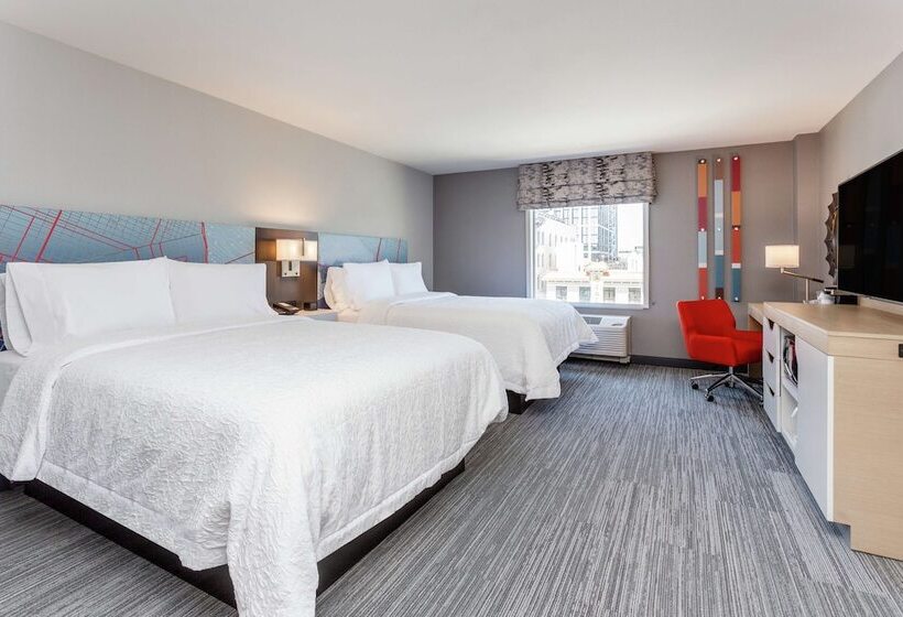 חדר סטנדרט שתי מיטות זוגיות, Hampton Inn Oakland Downtown City Center