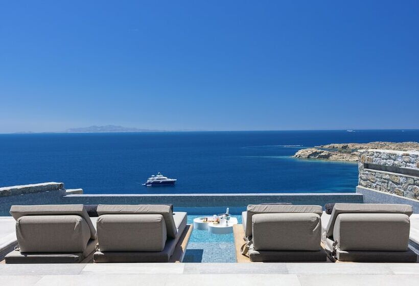 ویلای 1 خوابه با چشم‌انداز دریا, Tropicana Hotel , Suites & Villas Mykonos
