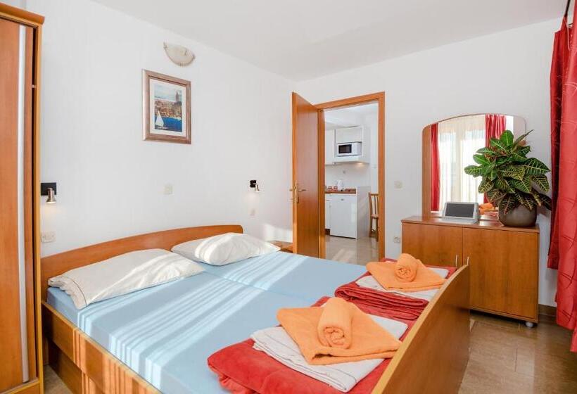 침실 1개 바다 전망 아파트, Apartments Vila Adrijana & Fitness Studio Wolf Bv