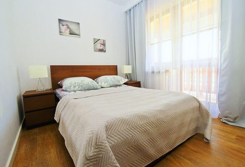 דירה בת חדר שינה 1 עם מרפסת, Poduszka Apartamenty Zdrojowe