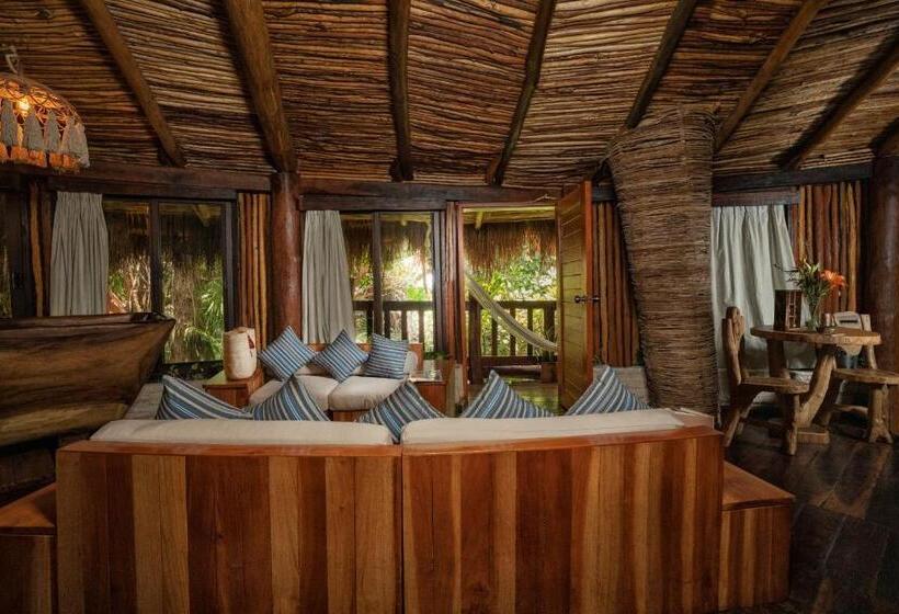 キングサイズベッドのスイートルーム, Kanan Tulum Treehouse, Rooftop, Beach Club & Spa   Adults Only