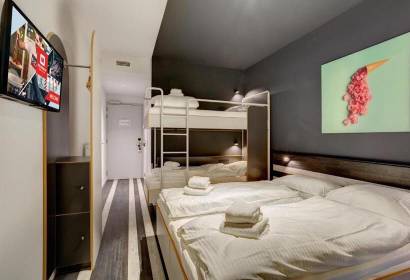 اتاق استاندارد چهار تخته, Meininger Hotel Bruxelles Gare Du Midi