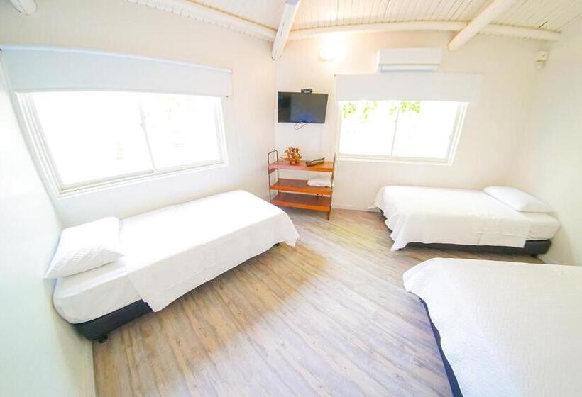 Quarto Triplo Estandar Banheiro Compartilhado, Quinta Del Mar El Paraiso