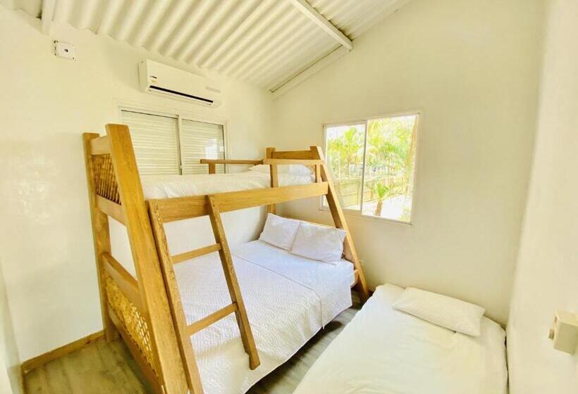 스탠다드 4인용 룸 공용 욕실, Quinta Del Mar El Paraiso