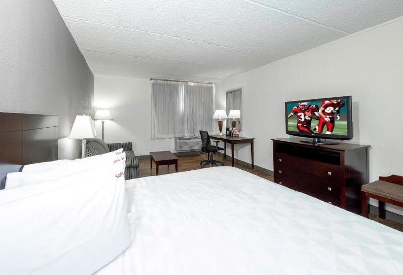 디럭스 룸 킹사이즈 침대, Red Roof Inn Plus Newark Liberty Airport   Carteret
