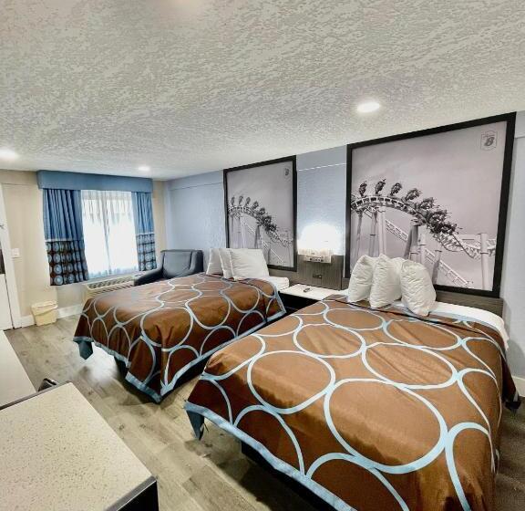２ダブルベッドのスタンダードルーム, Super 8 By Wyndham Kissimmee Orlando