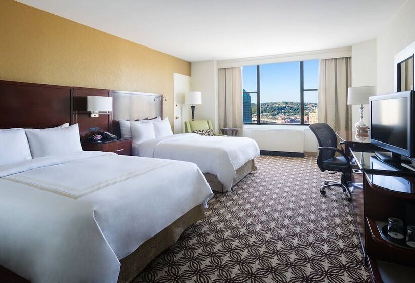 带2个双人床的标准工作室, Pittsburgh Marriott City Center