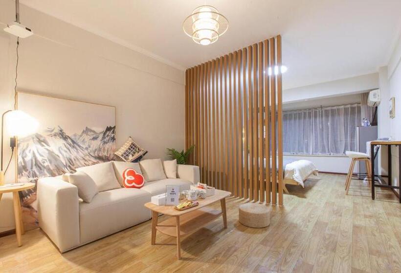 Apartamento 1 Dormitório, [roader] Wuhan Jiang An District·hong Kong Road