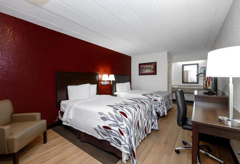 Номер Стандарт 2 Двуспальные Кровати, Red Roof Inn Danville, Pa