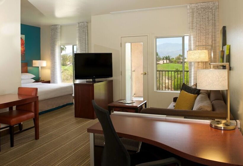 带双人床的标准工作室, Residence Inn Palm Desert
