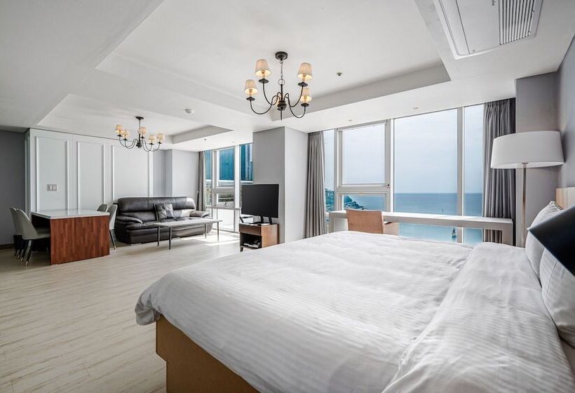 带海景的行政套房, Haeundae Seacloud Hotel Residence