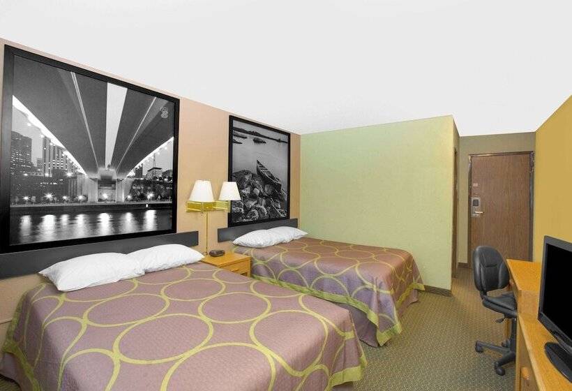 Номер Стандарт 2 Двуспальные Кровати, Super 8 By Wyndham Worthington Minnesota