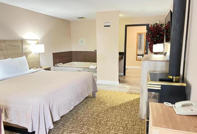 带双人大床的行政管理套房, Viking Arms Inn  Ludington