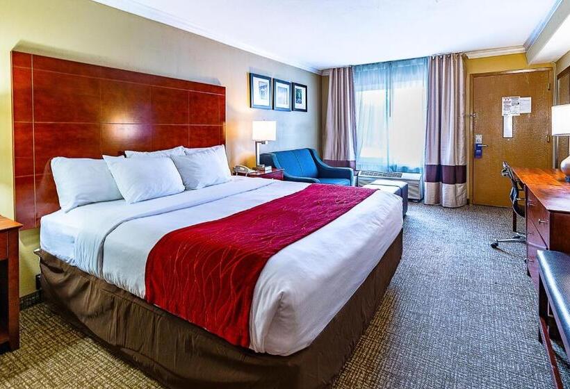 适合残疾人士使用的带超级大床的标准间, Hyland Inn Near Pasadena Civic Center