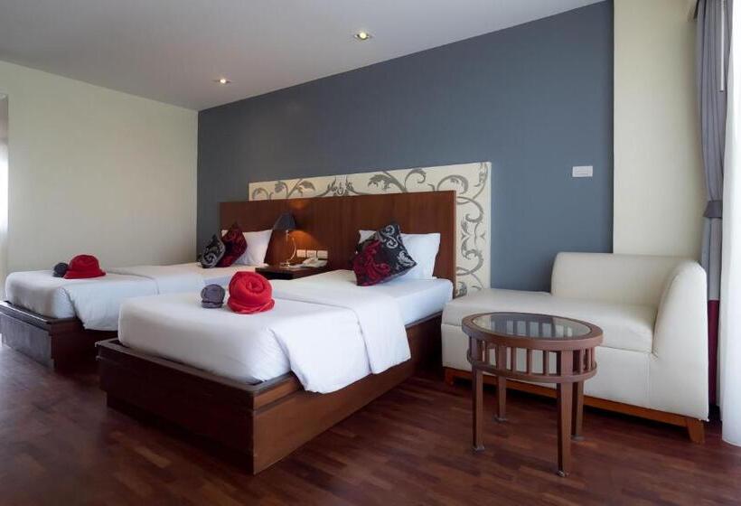 Quarto Deluxe Vista Mar, Grand Jomtien Palace Hotel   Sha Extra Plus