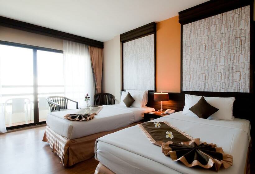 Quarto Deluxe Vista Mar, Grand Jomtien Palace Hotel   Sha Extra Plus