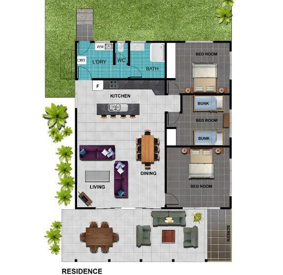 침실 3개 주택, King Reef Resort