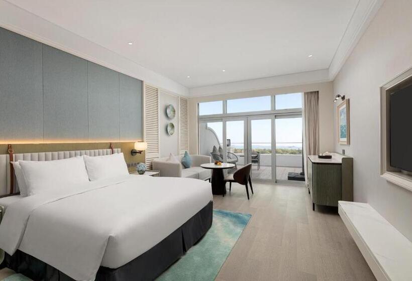 Номер Deluxe Вид на Море с Балконом, Xiamen International Seaside Hotel Free Welcome Fruit& Mini Bar